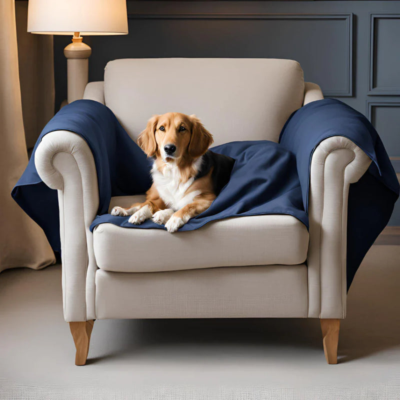 Protetor De Sofá Para Cães E Gatos. Contra Pelos E Liquidos - 135x135cm - Decorativa e Impermeável