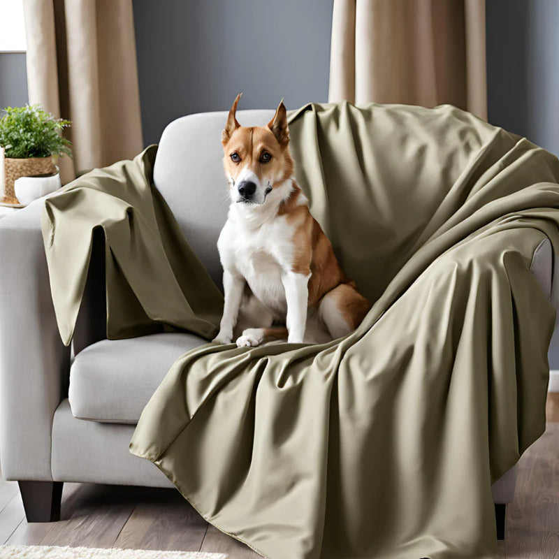 Protetor De Sofá Para Cães E Gatos. Contra Pelos E Liquidos - 135x135cm - Decorativa e Impermeável